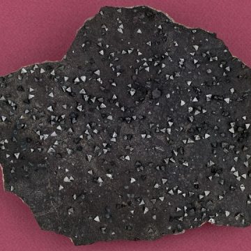 Un eșantion din freibergit și calcit de la Herja, exponatul săptămânii la Mineralogie