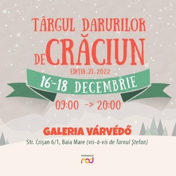 Târgul darurilor de Crăciun se organizează și în acest an la Galeria Várvédő