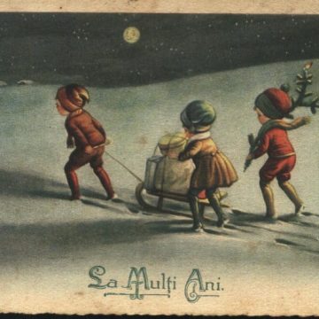 Tinerii de la Centrul de Primire în Regim de Urgență Sighetu Marmației, din cadrul DGASPC Maramureș, fascinați de istoria felicitărilor de Crăciun