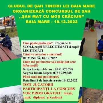 Șah mat de Crăciun – un concurs pentru copii Șah mat de Crăciun – un concurs pentru copii