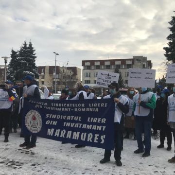 Protest al sindicaliștilor din învățământ