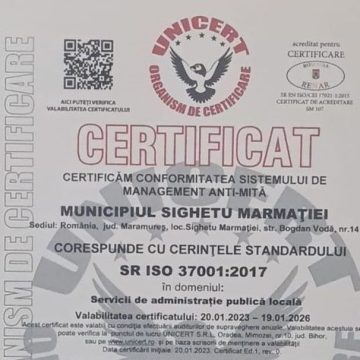 Sistem de management anti-mită implementat la Primăria Sighetu Marmației