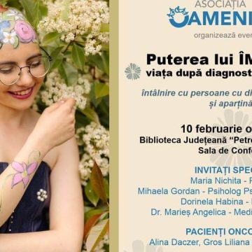 Puterea lui împreună – viața după diagnosticul oncologic la Biblioteca Județeană
