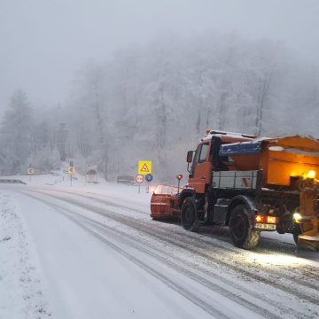 Video | Condiții de iarnă pe drumurile județene