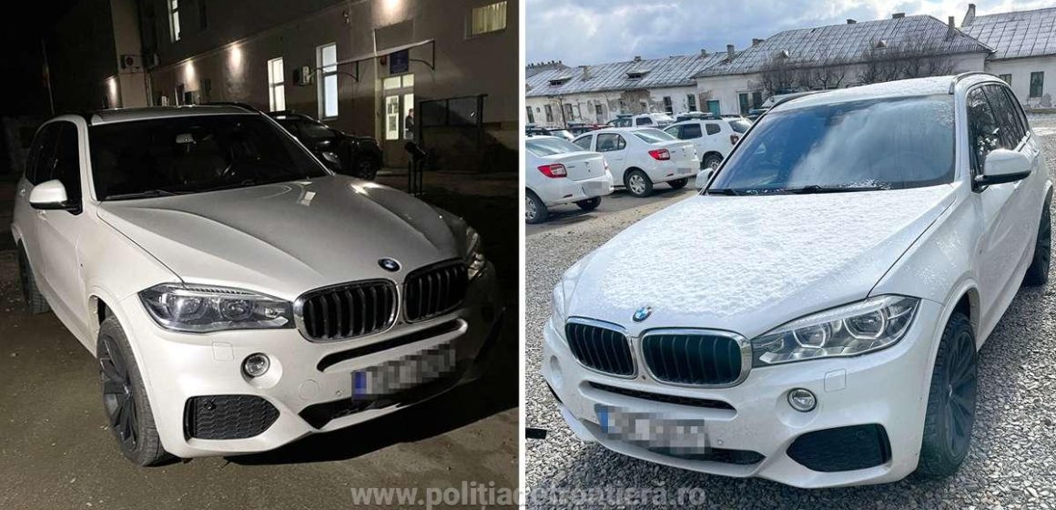 Un BMW X5 căutat de autoritățile din Cehia a fost găsit în Sighet