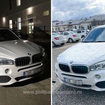 Un BMW X5 căutat de autoritățile din Cehia a fost găsit în Sighet