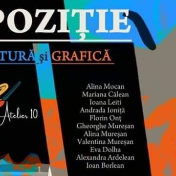 Expoziție de grafică și pictură – Atelier 10 într-un spațiu inedit
