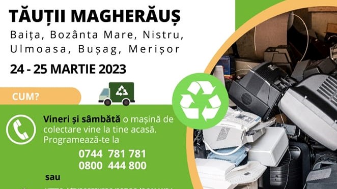 ADIGIDM Maramureș: Campanie de colectare aparate electrice în Tăuții Măgherăuș ADIGIDM Maramureș: Campanie de colectare aparate electrice în Tăuții Măgherăuș