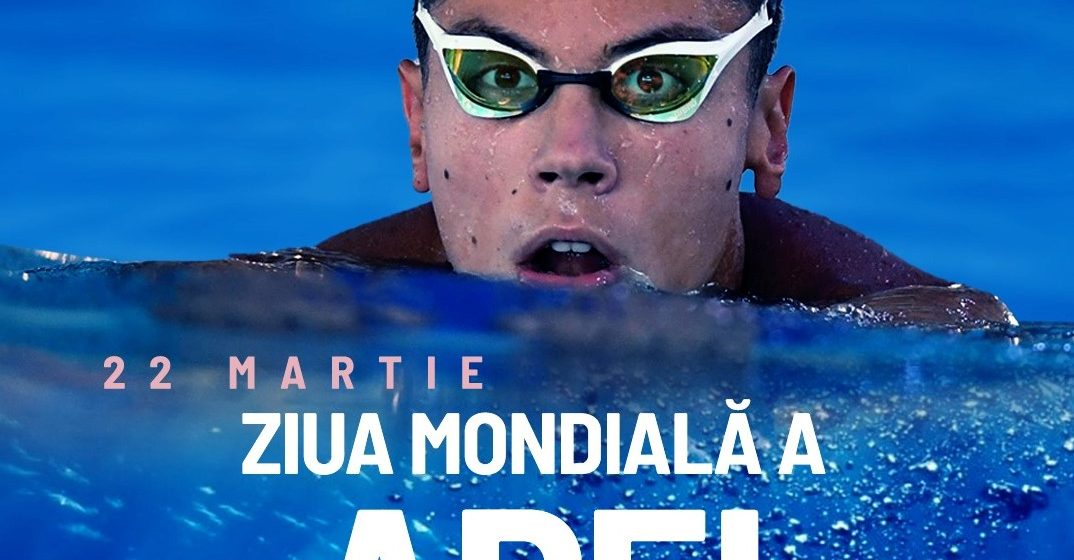 COSR promovează Ziua Apei prin imaginea campionului David Popovici COSR promovează Ziua Apei prin imaginea campionului David Popovici