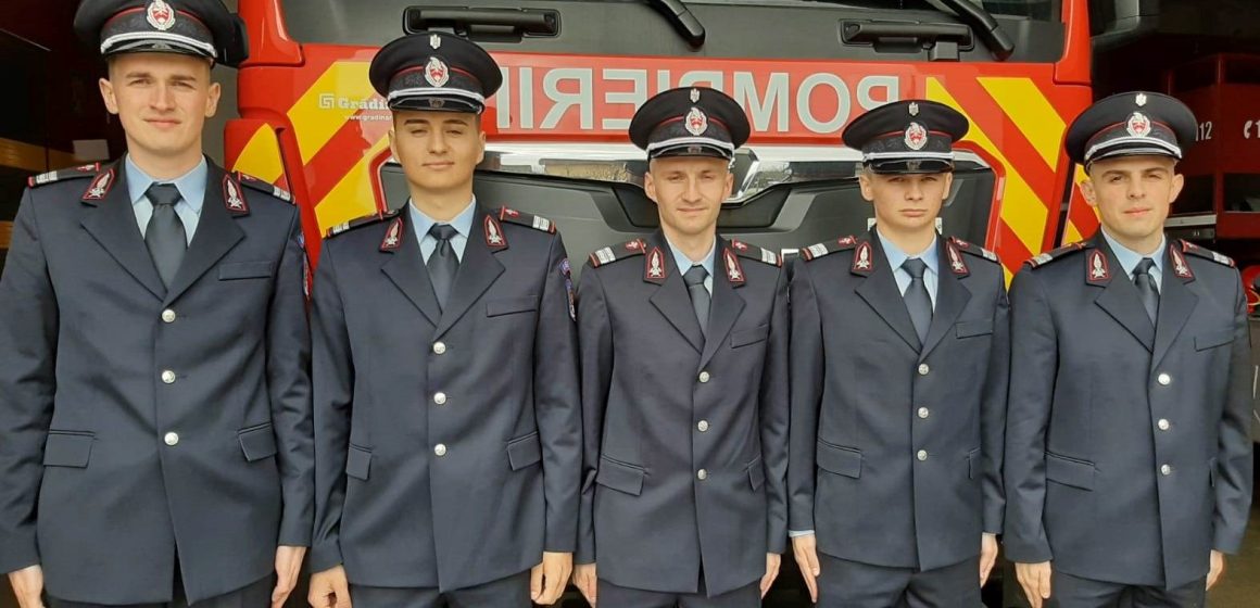 Cinci tineri absolvenți își vor începe activitatea la subunitățile ISU Maramureș