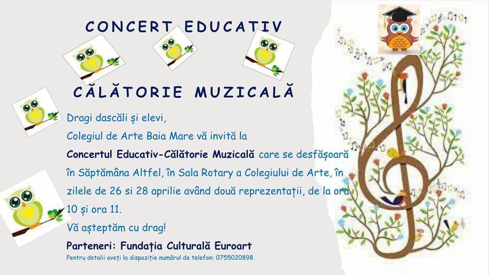 Călătorie muzicală – concert educativ Călătorie muzicală – concert educativ
