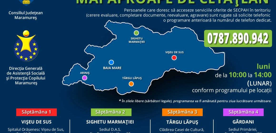 Mai aproape de cetățean – Programul Serviciului de Evaluare Complexă a Persoanelor Adulte cu Handicap în teritoriu, în luna mai