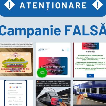 Momeală cu card cadou de transport pe calea ferată