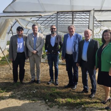 Delegație de tehnicieni italieni la Mireșu Mare pentru proiectul depozitului de legume-fructe