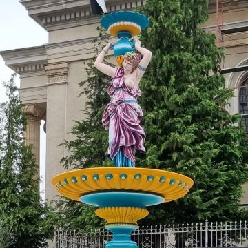 Fântâna Stoll din Baia Sprie în haine noi Fântâna Stoll din Baia Sprie în haine noi