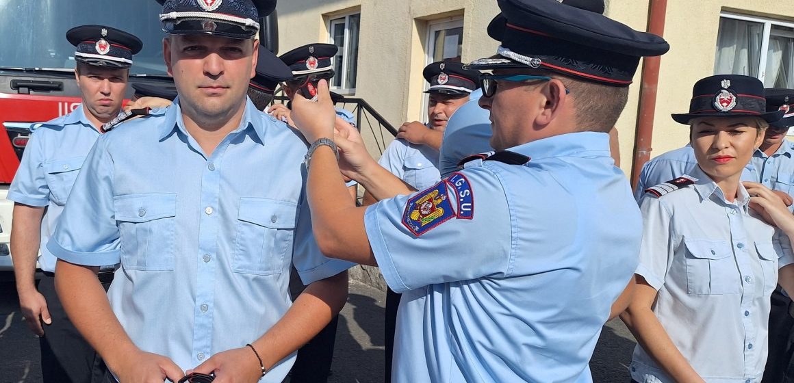 Pompieri înaintați în grad