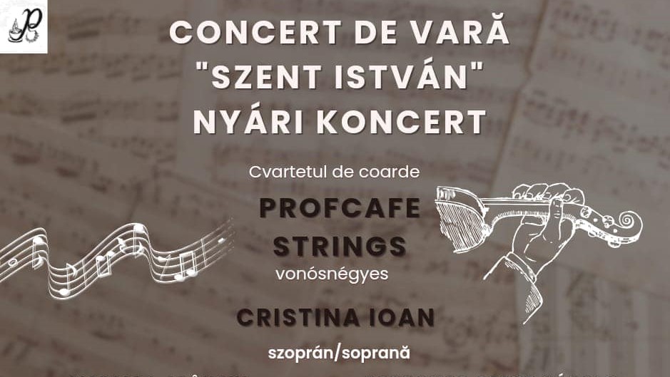 Concert de vară în Sighetu Marmației cu ProfCafe Strings
