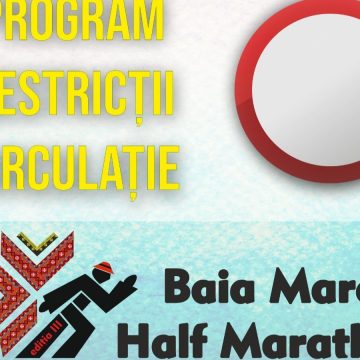 Restricții de circulație în 16-17 septembrie în Baia Mare pe timpul desfășurării Half Marathon