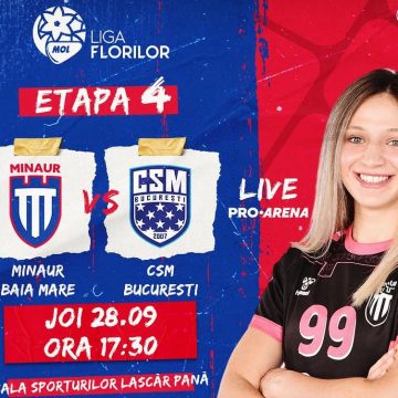 CS Minaur, meci acasă cu CSM București CS Minaur, meci acasă cu CSM București