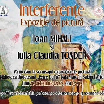 Invitație la vernisajul expoziției de pictură ”Interferențe”