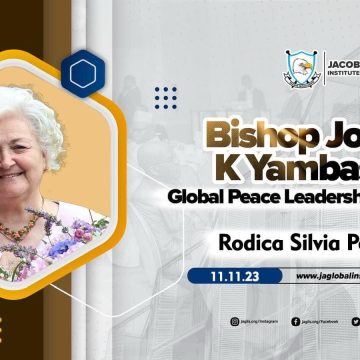 Rodica Silvia Pop, distinsă cu prestigiosul Premiu Global pentru Pace John K Yambasu Rodica Silvia Pop, distinsă cu prestigiosul Premiu Global pentru Pace John K Yambasu