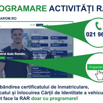 Din 15 noiembrie, doar cu programări la RAR Din 15 noiembrie, doar cu programări la RAR