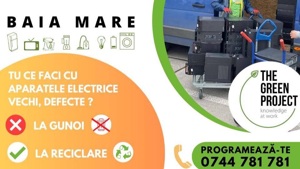 ADI Deșeuri: Campanie de colectare aparate electrice în Baia Mare