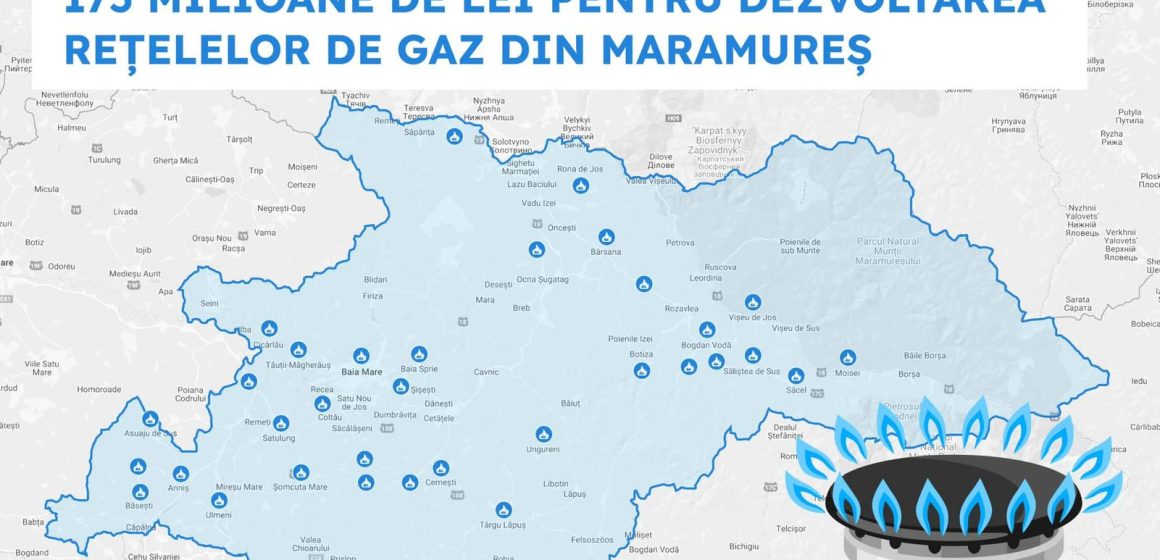 175 de milioane de lei pentru dezvoltarea rețelelor de gaz din Maramureș 175 de milioane de lei pentru dezvoltarea rețelelor de gaz din Maramureș