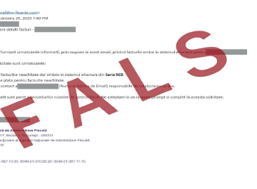 Mesaje false în numele ANAF