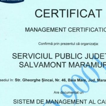 SALVAMONT MARAMUREȘ: O zi specială, prin obținerea unei certificări la standard internațional SALVAMONT MARAMUREȘ: O zi specială, prin obținerea unei certificări la standard internațional