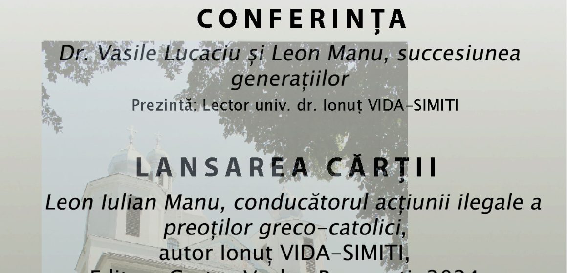 ȘIȘEȘTI: Conferință și lansare de carte