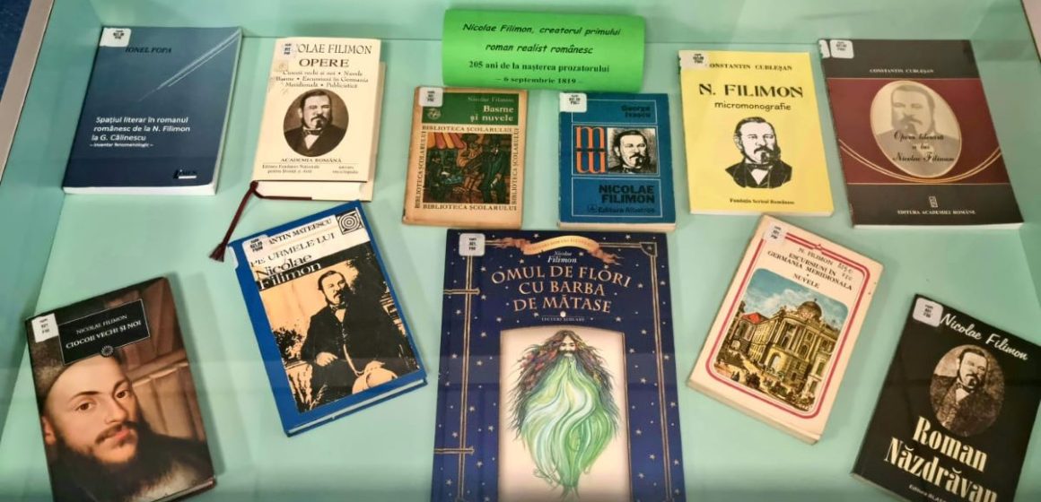BIBLIOTECA JUDEȚEANĂ: Vitrină de carte în memoria creatorului primului roman realist românesc