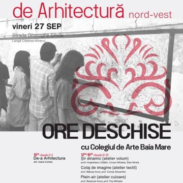 ANUALA DE ARHITECTURĂ NORD-VEST: Elevii Colegiului de Arte Baia Mare își vor ține orele de curs, în stradă