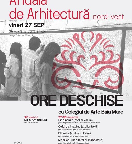 ANUALA DE ARHITECTURĂ NORD-VEST: Elevii Colegiului de Arte Baia Mare își vor ține orele de curs, în stradă ANUALA DE ARHITECTURĂ NORD-VEST: Elevii Colegiului de Arte Baia Mare își vor ține orele de curs, în stradă