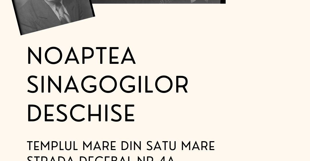 EXPOZIȚIA DE FOTOGRAFIE “Vecinii mei, evreii din Baia Mare” ajunge la Sinagoga din Satu Mare – O călătorie vizuală în istoria comunității evreiești