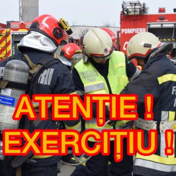 ISU MARAMUREȘ:  Exercițiu cu forțe și mijloace în teren, la Centrul Comercial „Maramureșul”