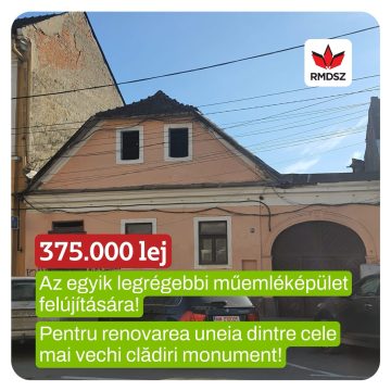 ZAHORÁNSZKI BRIGITTA, deputat UDMR: 375.000 lei pentru reabilitarea uneia dintre cele mai vechi clădiri din Sighetu Marmației