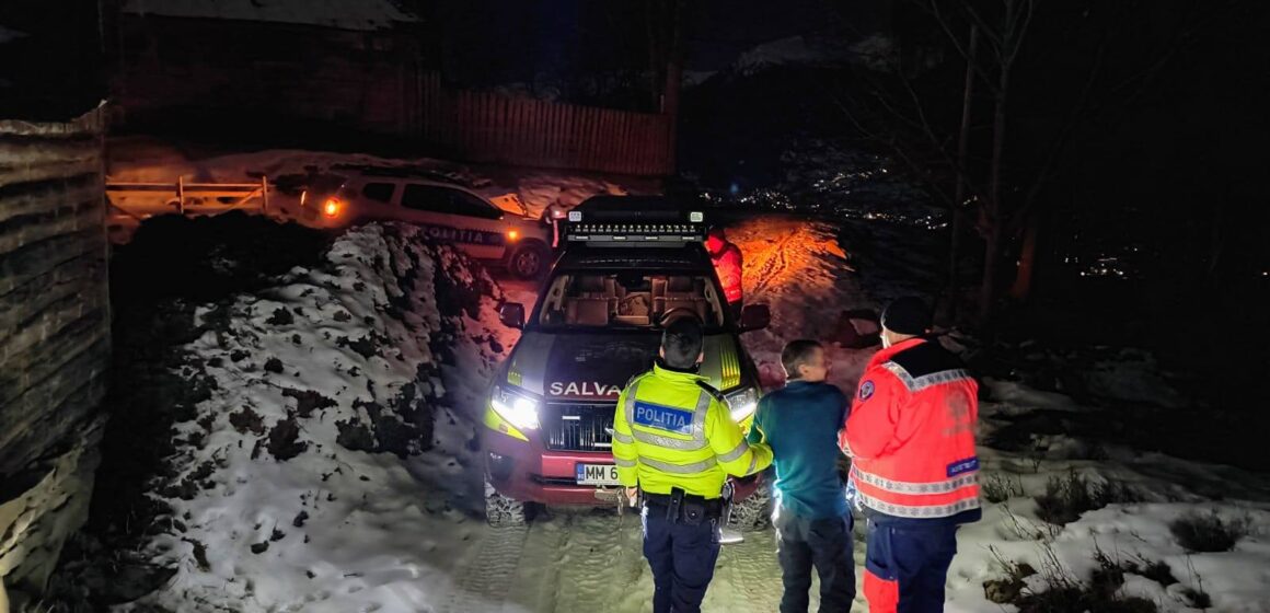 SALVAMONT MARAMUREȘ: Acțiune într-o zona cu acces dificil a localității Borșa pentru acordarea primului ajutor