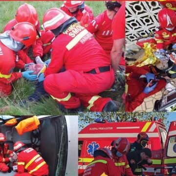 ISU: Exerciții de descarcerare cu pompieri ISU: Exerciții de descarcerare cu pompieri
