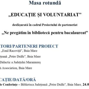 MASĂ ROTUNDĂ: Educație și voluntariat