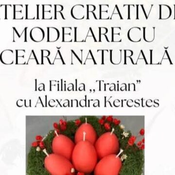 ATELIER CREATIV de modelare cu ceară naturală