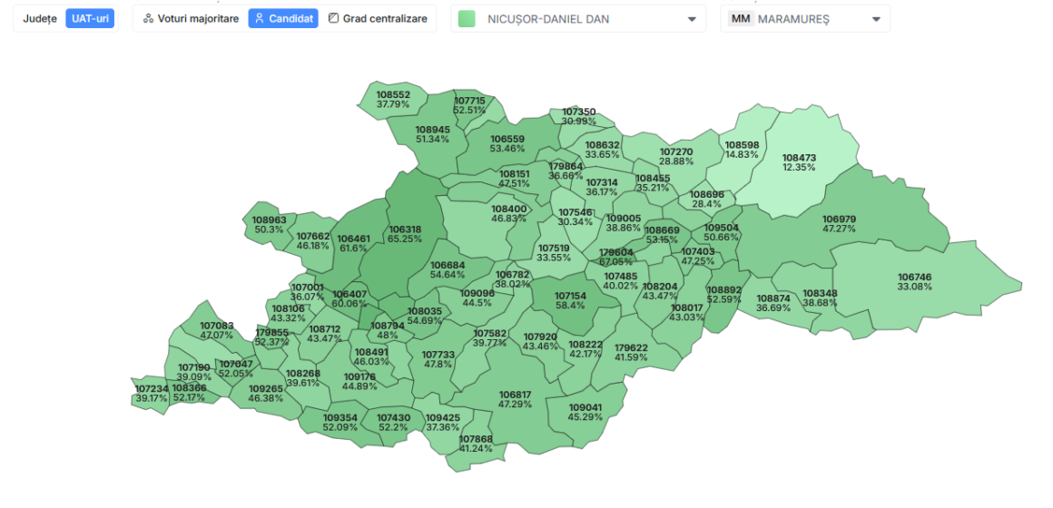 ALEGERI PREZIDENȚIALE 2025: În Maramureș a câștigat Nicușor Dan