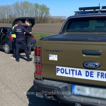 ITPF: Tânăr prins conducând fără permis o mașină neînmatriculată, cu numere false