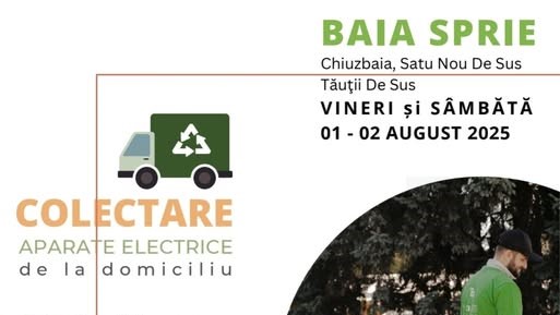 BAIA SPRIE: Campanie de colectare a aparatelor electrice BAIA SPRIE: Campanie de colectare a aparatelor electrice