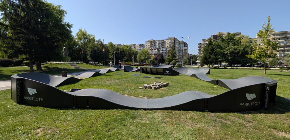BAIA MARE: Începând de azi pumptrack-ul are o nouă locație în parcul Mara