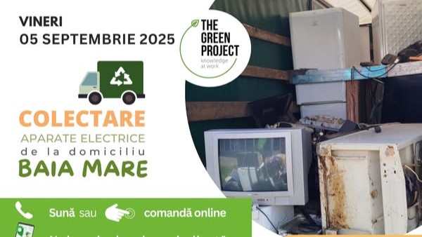 CAMPANIE DE COLECTARE deșeuri electrice în Baia Mare, vineri, 5 septembrie CAMPANIE DE COLECTARE deșeuri electrice în Baia Mare, vineri, 5 septembrie