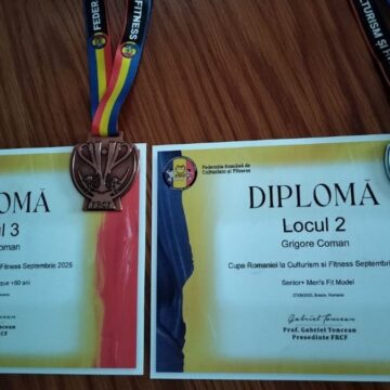 CULTURISM & FITNESS: Profesorul Grigore Coman, dublu medaliat la Cupa României CULTURISM & FITNESS: Profesorul Grigore Coman, dublu medaliat la Cupa României