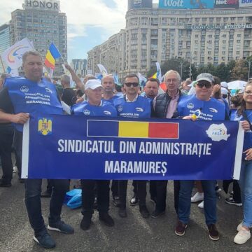 VIDEO: Sute de sindicaliști din administrația publică au protestat în București