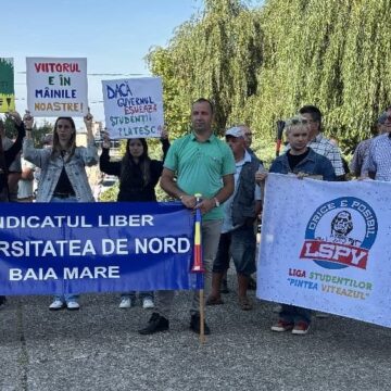 NEMULȚUMIRI: LSPV, prezentă la protestele față de măsurile de austeritate din învățământ
