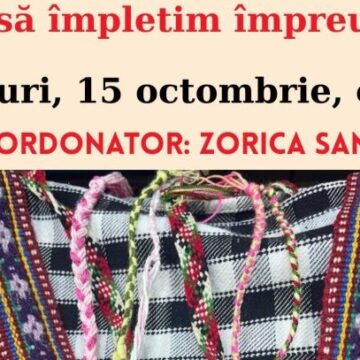 ATELIER DE LUCRU MANUAL: Hai să împletim împreună la Filiala Traian ATELIER DE LUCRU MANUAL: Hai să împletim împreună la Filiala Traian